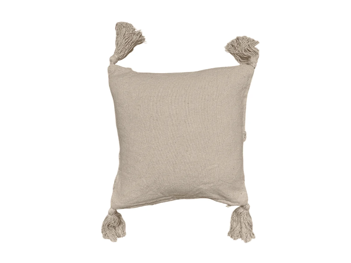 Coussin beige avec motifs géométriques | 45 × 45 cm – Image 3