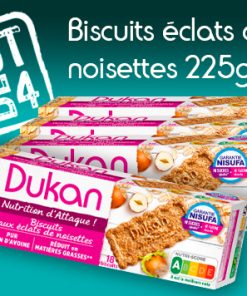Lot de 4 Biscuits aux éclats de noisettes 225g